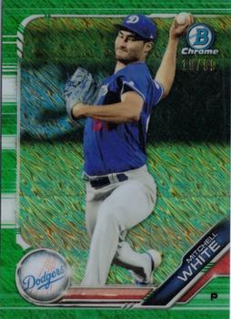 2019 Bowman Chrome - Prospects Green Shimmer Refractor #BCP-172 Mitchell White Front