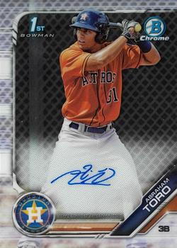 2019 Bowman Chrome - Prospects Autographs #CPA-AT Abraham Toro Front