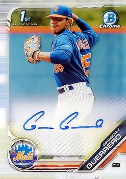 2019 Bowman Chrome - Prospects Autographs #CPA-GG Gregory Guerrero Front