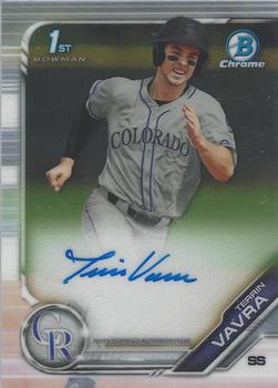 2019 Bowman Chrome - Prospects Autographs #CPA-TV Terrin Vavra Front