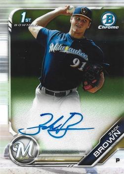 2019 Bowman Chrome - Prospects Autographs #CPA-ZB Zack Brown Front