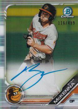 2019 Bowman Chrome - Prospects Autographs Refractor #CPA-RM Ryan McKenna Front
