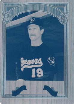 2006 SP Legendary Cuts - When it Was a Game Printing Plates Cyan #WG-RY Robin Yount Front