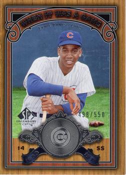 2006 SP Legendary Cuts - When It Was A Game Silver #WG-EB Ernie Banks Front