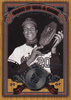 2006 SP Legendary Cuts - When It Was A Game Silver #WG-FR2 Frank Robinson Front