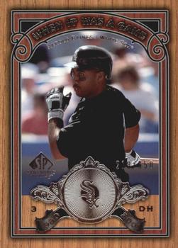 2006 SP Legendary Cuts - When It Was A Game Silver #WG-HB Harold Baines Front