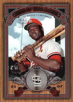 2006 SP Legendary Cuts - When It Was A Game Silver #WG-LB Lou Brock Front