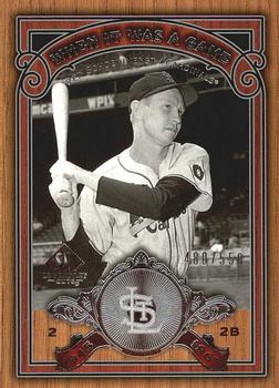 2006 SP Legendary Cuts - When It Was A Game Silver #WG-RS Red Schoendienst Front