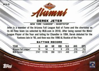 2019 Bowman Chrome - Arizona Fall League Alumni #AFLA-DJ Derek Jeter Back