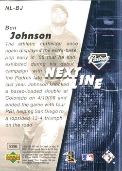 2006 SPx - Next In Line #NL-BJ Ben Johnson Back