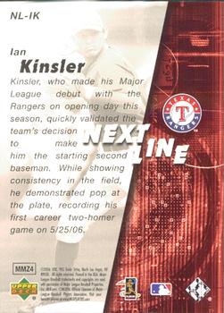 2006 SPx - Next In Line #NL-IK Ian Kinsler Back