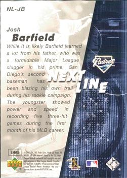 2006 SPx - Next In Line #NL-JB Josh Barfield Back