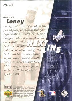 2006 SPx - Next In Line #NL-JL James Loney Back