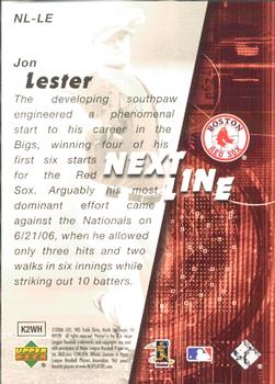 2006 SPx - Next In Line #NL-LE Jon Lester Back