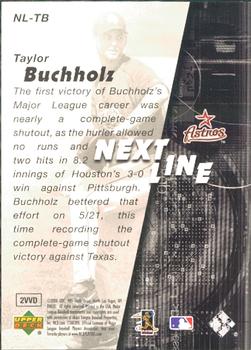 2006 SPx - Next In Line #NL-TB Taylor Buchholz Back