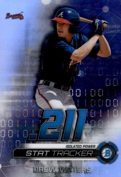 2019 Bowman Chrome - Stat Tracker #ST-DW Drew Waters Front