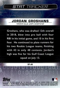 2019 Bowman Chrome - Stat Tracker #ST-JG Jordan Groshans Back