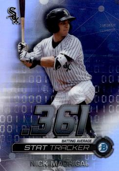 2019 Bowman Chrome - Stat Tracker #ST-NM Nick Madrigal Front