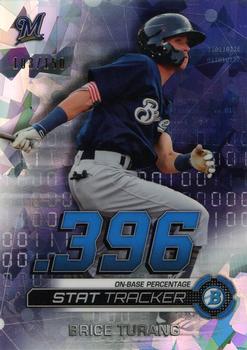 2019 Bowman Chrome - Stat Tracker Atomic Refractor #ST-BT Brice Turang Front