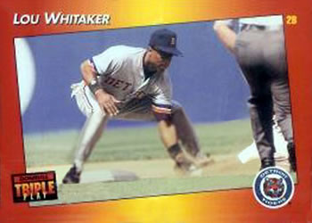 1992 Triple Play #117 Lou Whitaker Front
