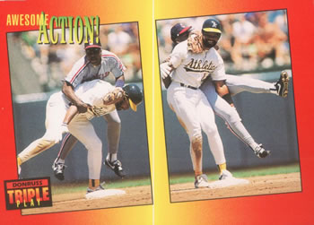 1992 Triple Play #130 Dave Henderson / Jerry Browne Front