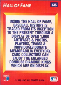 1992 Triple Play #136 Hall of Fame Back
