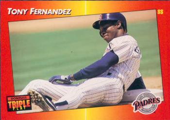 1992 Triple Play #165 Tony Fernandez Front