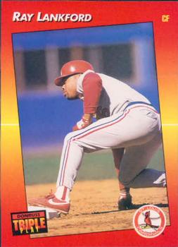 1992 Triple Play #194 Ray Lankford Front