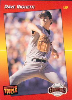 1992 Triple Play #23 Dave Righetti Front