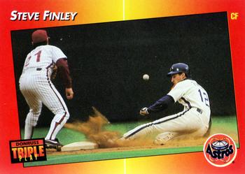 1992 Triple Play #43 Steve Finley Front