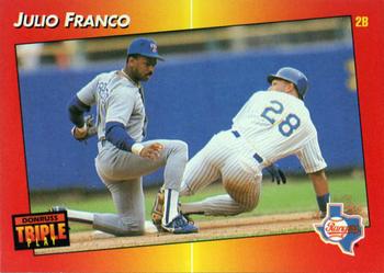 1992 Triple Play #83 Julio Franco Front