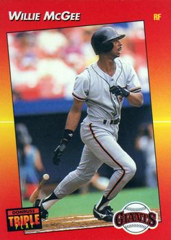 1992 Triple Play #101 Willie McGee Front