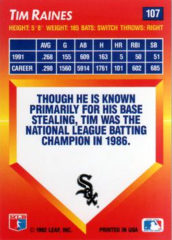 1992 Triple Play #107 Tim Raines Back