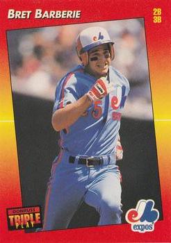 1992 Triple Play #134 Bret Barberie Front