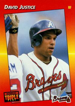 1992 Triple Play #217 David Justice Front