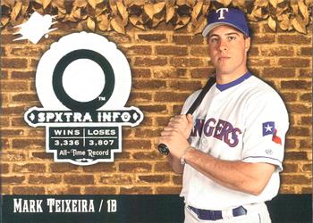 2006 SPx - SPxtra Info #XI-TE Mark Teixeira Front