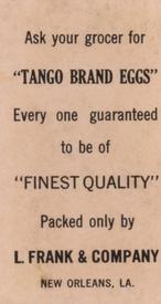 1916 Tango Eggs #NNO Happy Felsch Back