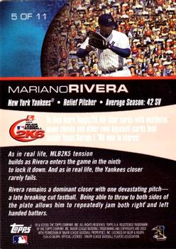 2006 Topps - 2K All-Stars #5 Mariano Rivera Back