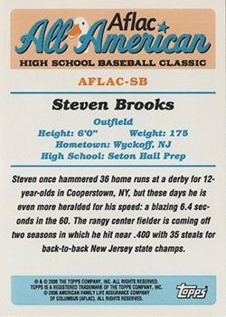 2006 Topps AFLAC All-American Classic #AFLAC-SB Steven Brooks Back