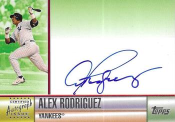 2006 Topps - Autographs Green #TA-AR Alex Rodriguez Front