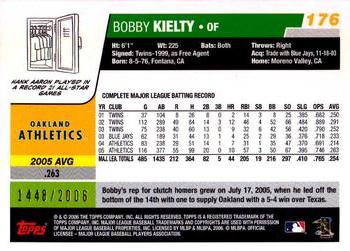 2006 Topps - Gold #176 Bobby Kielty Back