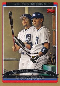 2006 Topps - Gold #658 Up the Middle (Ivan Rodriguez / Carlos Guillen) Front