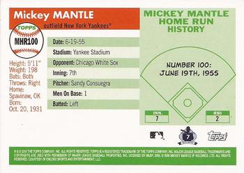 2006 Topps - Mickey Mantle Home Run History #MHR100 Mickey Mantle Back