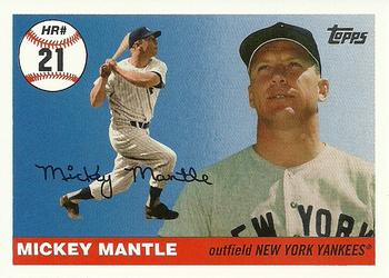 2006 Topps - Mickey Mantle Home Run History #MHR21 Mickey Mantle Front