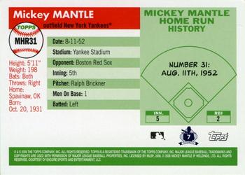 2006 Topps - Mickey Mantle Home Run History #MHR31 Mickey Mantle Back