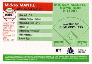 2006 Topps - Mickey Mantle Home Run History #MHR47 Mickey Mantle Back