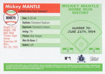 2006 Topps - Mickey Mantle Home Run History #MHR70 Mickey Mantle Back