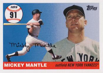 2006 Topps - Mickey Mantle Home Run History #MHR91 Mickey Mantle Front