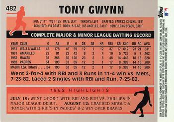 2006 Topps - Rookie of the Week #22 Tony Gwynn Back