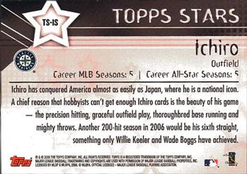 2006 Topps - Topps Stars #TS-IS Ichiro Back